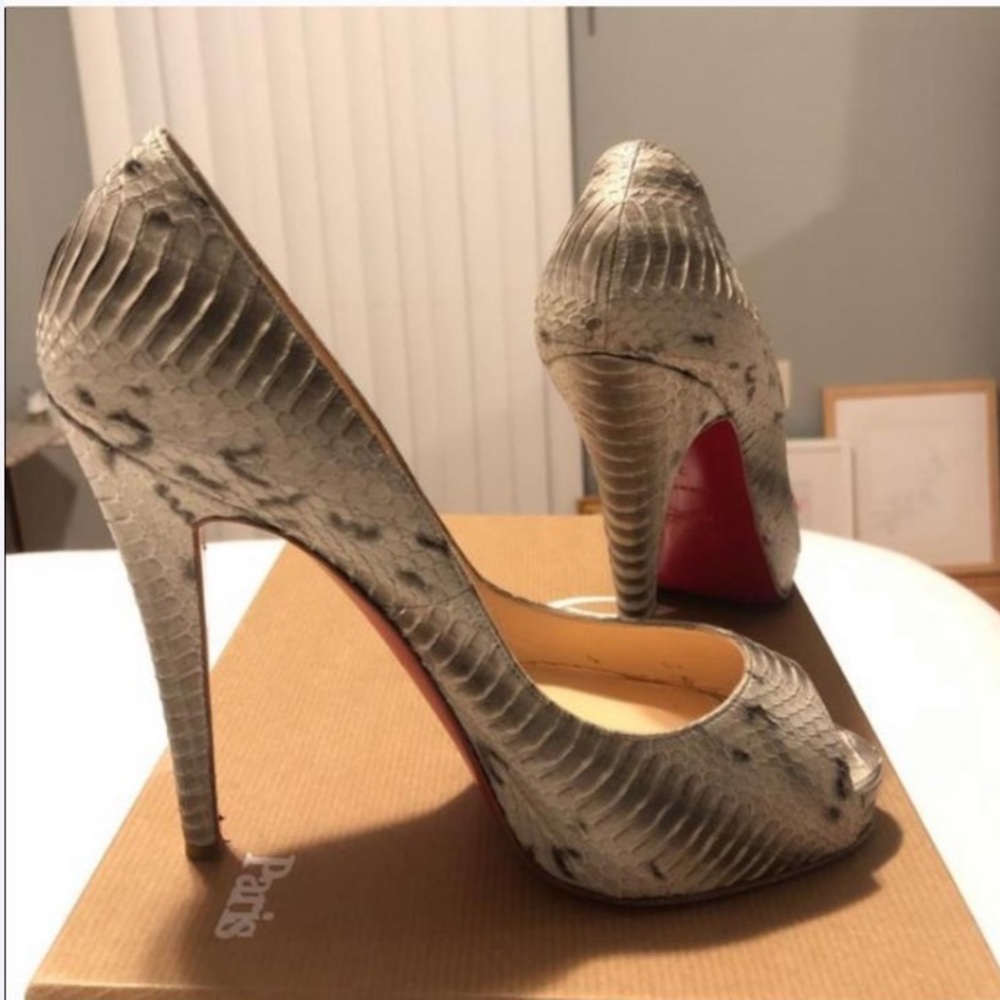 Christian Louboutin snakeskin